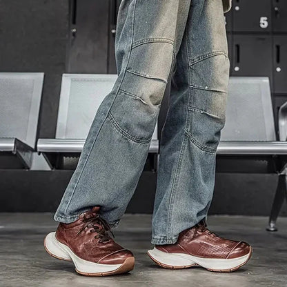 ALVERTON LEATHER TRAINERS