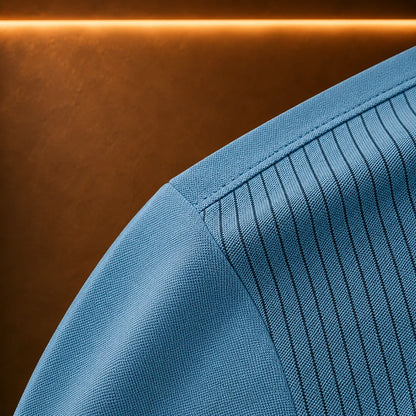 Striped Pocket Polo Shirt