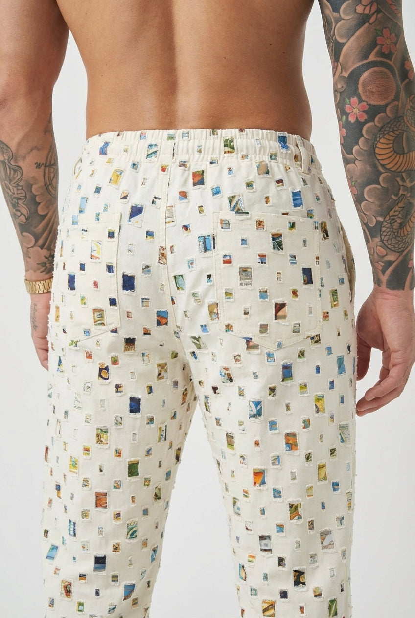 Mosaic Straight Fit Pants