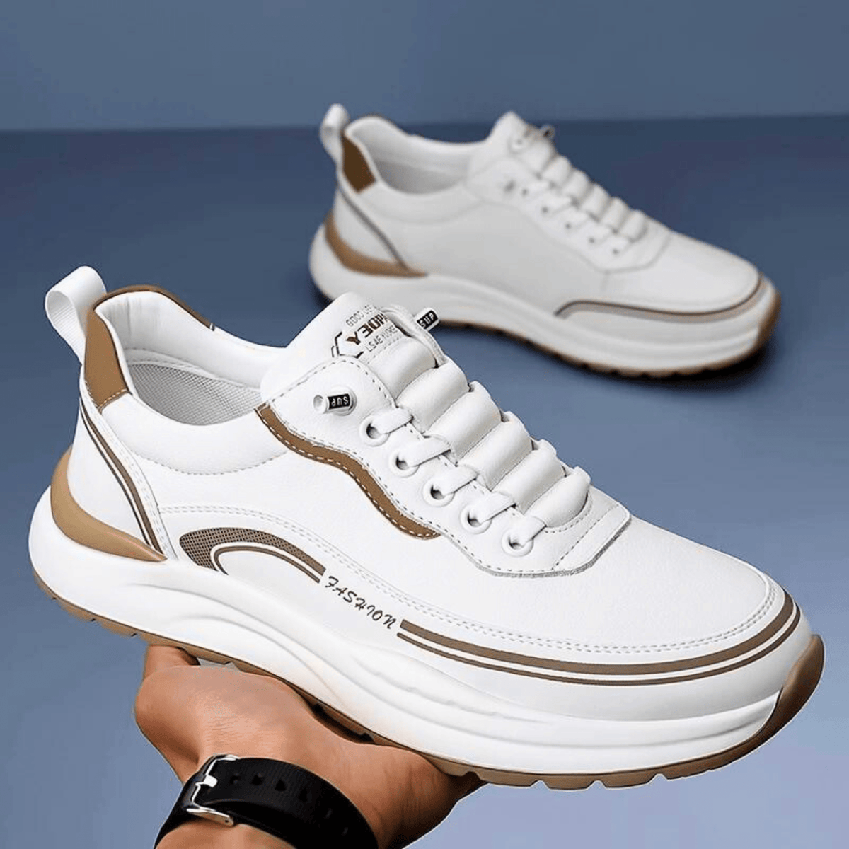 BRIXTON LEATHER TRAINERS